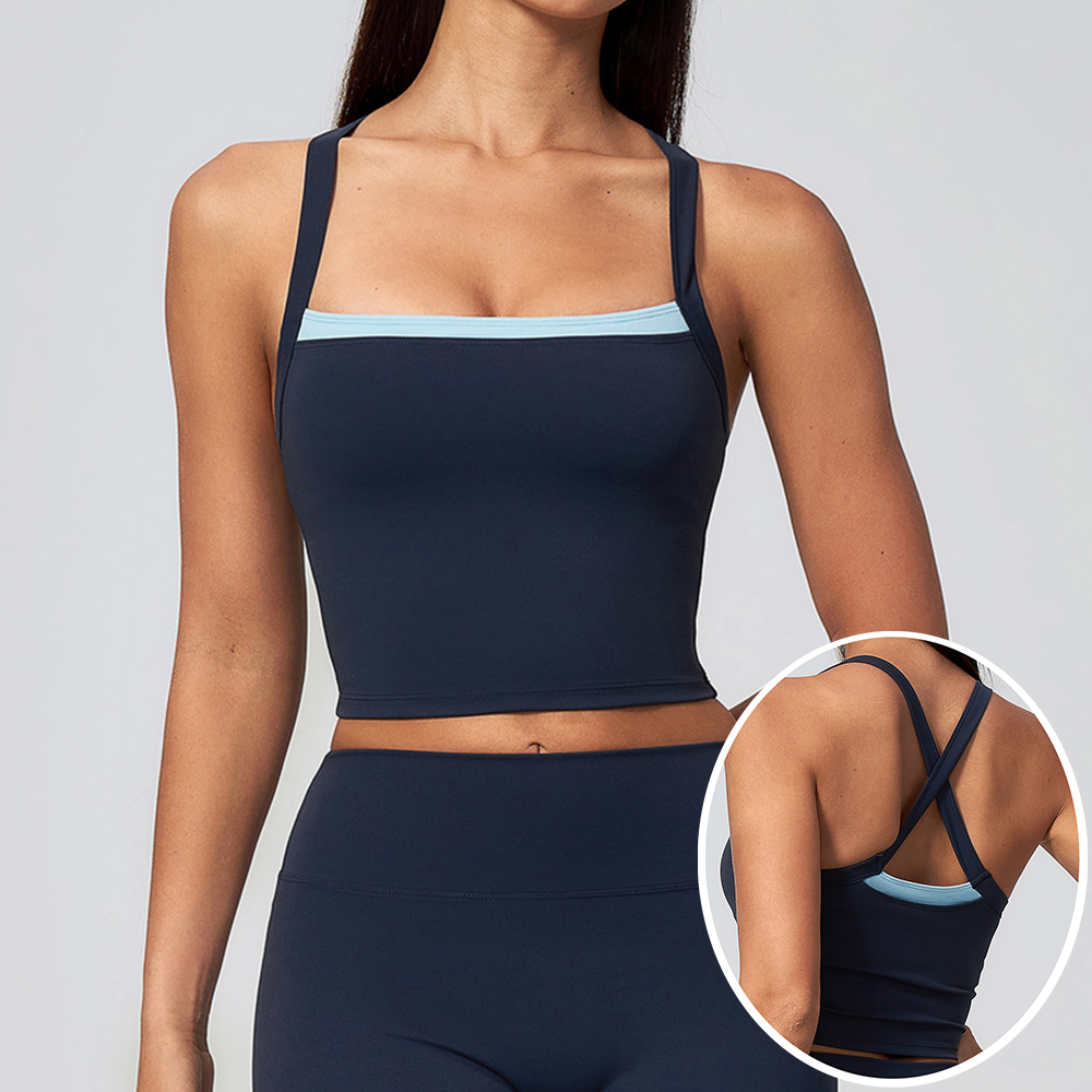 Women Criss Cross Back Yoga Ta - Running Gear Vest 评论和价格