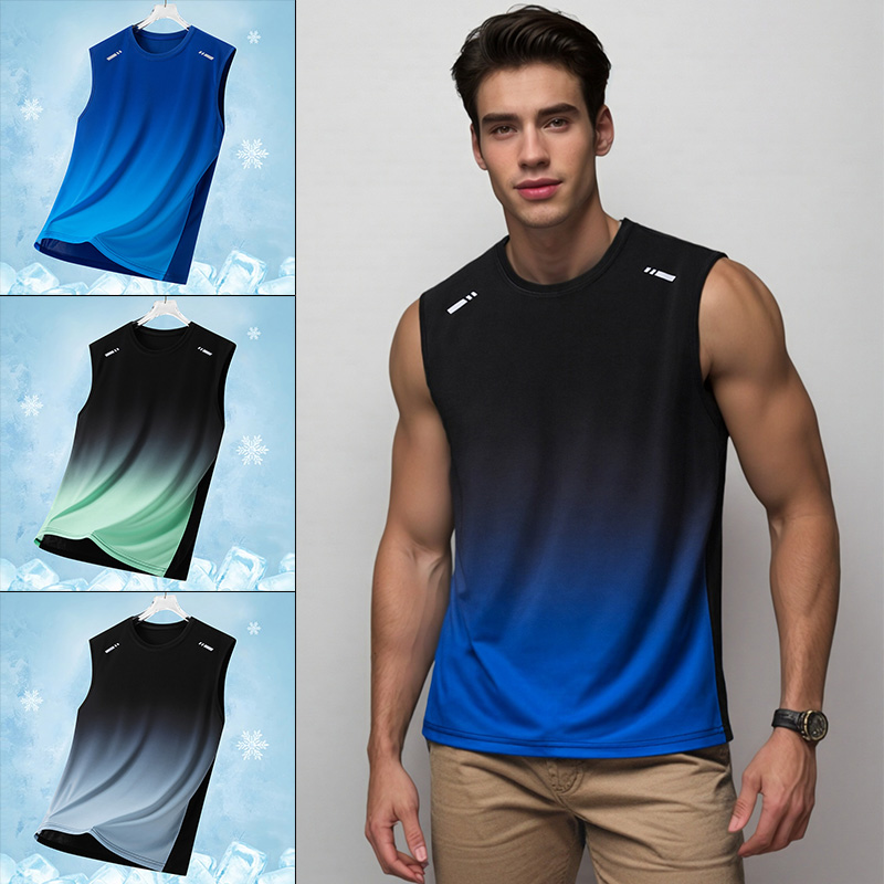 Men Gradient Sports Vest Light - Running Gear Vest 评论和价格