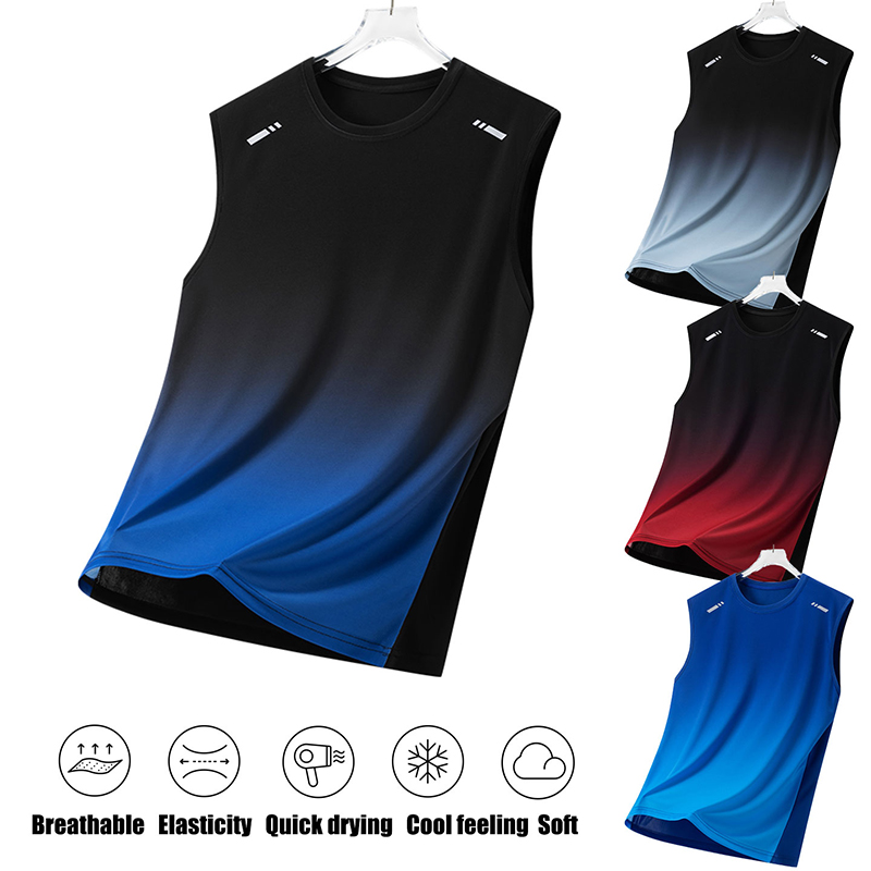Men Gradient Sports Vest Light - Running Gear Vest 评论和价格