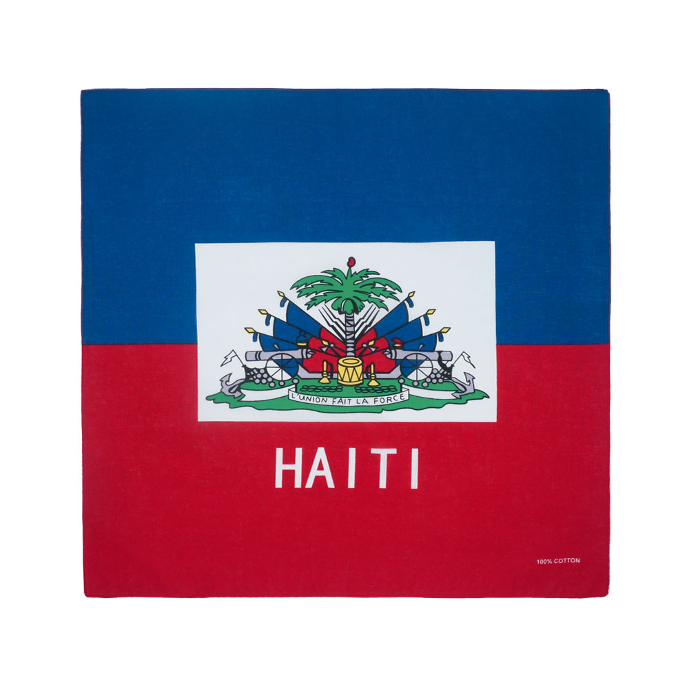 Haiti Flag Bandana 100% Cotton - Running Gear Gifts For Women 评论和价格